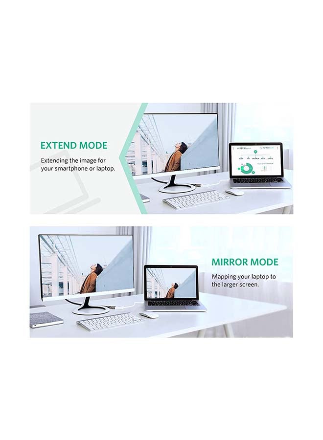 Ugreen Mini DisplayPort to HDMI Adapter Male to Female Thunderbolt 2.0  Transfer Compatible for Apple MacBook Pro MacBook Air Microsoft Surface Pro 4 3 Google Chromebook - Image 5